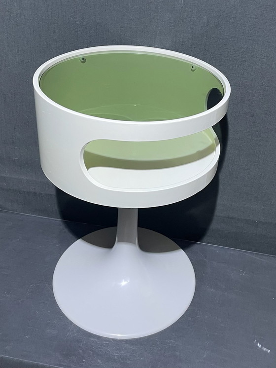 Image 1 of Vintage Designmeubel Space Age Luna Opal Möbel Origineel weiß rund