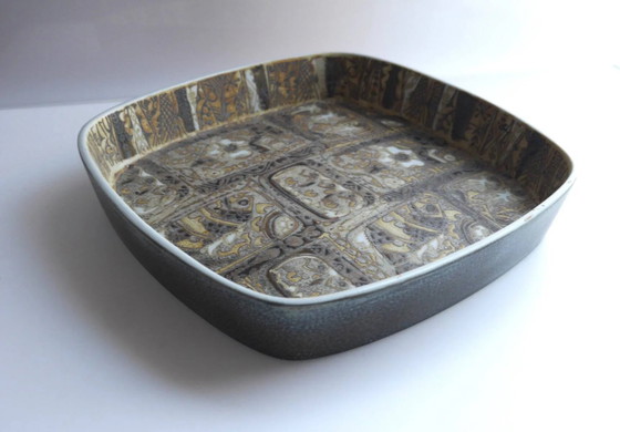 Image 1 of Mid-century modern pottery or faience bowl or plate by Nils Thorsson for Royal Copenhagen, Denmark, 1970s