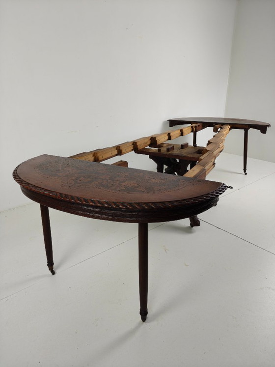 Image 1 of Black Forest Center Table by Matthijs Horrix for Horrix The Hague, 1890s