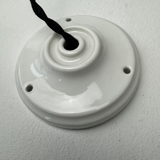 Image 1 of Vintage 1970s Glass Pendant Light