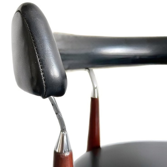 Image 1 of Set of vintage Rondo Jan Lunde Knutsen Sørli Fabrikker dining room chairs mid-century 1960's