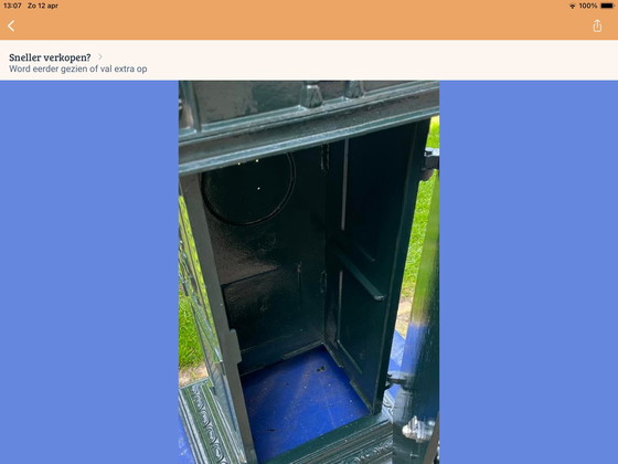 Image 1 of Buzón de aluminio nostálgico, muy bonito, totalmente restaurado.