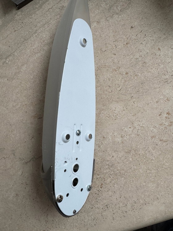 Vintage Art Deco Wall Light | 80s | Frosted Glass, Kemner, Metal, Silver (photo 6 of 9)