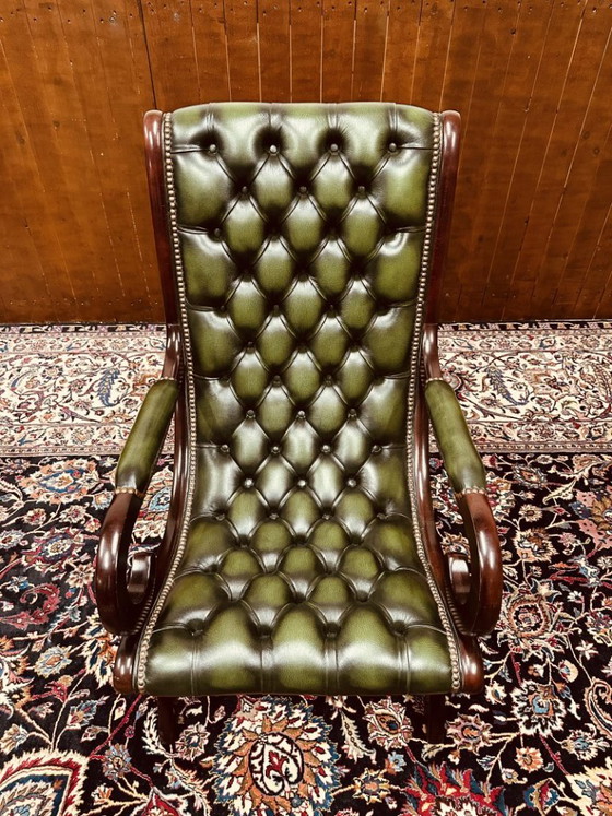 Chesterfield Poltrona Victoria Stand Chair – Poltrone, Pelle, Legno (photo 5 of 7)