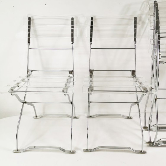 Image 1 of Set di sedie pieghevoli di design, Maison & Jardin Paris, anni '70