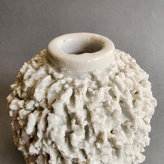 Image 1 of Gunnar Nylund Chamotte -Hedgehog vase