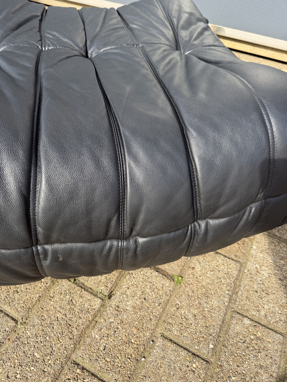 Image 1 of 100% authentic Togo Ligne Roset pouf in original black leather