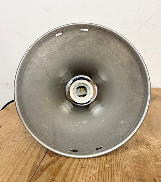 Image 1 of Graue industrielle Aluminium-Käfig-Pendelleuchte, 1970er Jahre