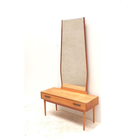 Image 1 of Vintage dressing table with tall mirror made in the 1970s