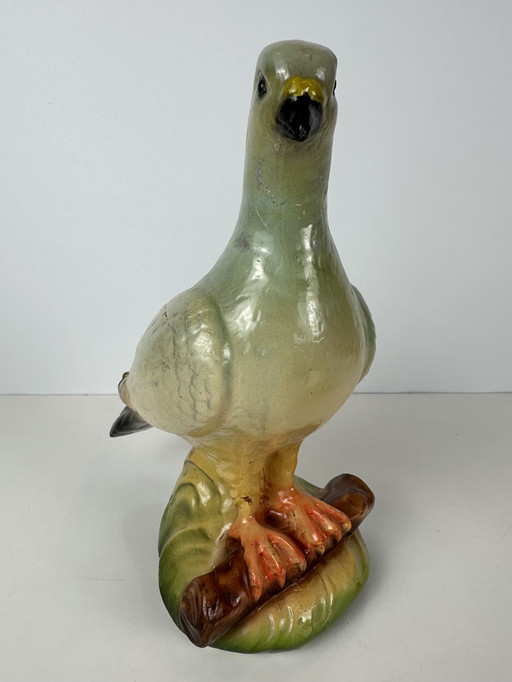 Statuette vintage d'un pigeon voyageur