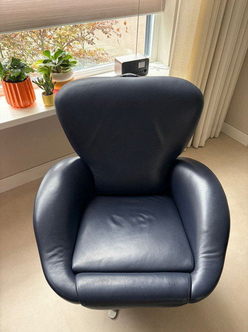 Cassina K10 Dodo – Set of 2 Designer Chairs – stoelen fauteuils, Leather, Metal (photo 2 of 7)