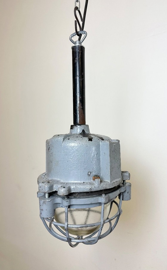 Image 1 of Dark Grey Cast Aluminium Explosion Proof Light from ELBA, 1970s