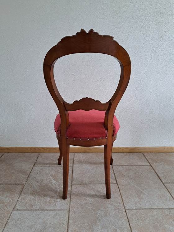 Antiker viktorianischer Mahagoni-Stuhl – Sessel, Wood, Velvet (photo 7 of 7)
