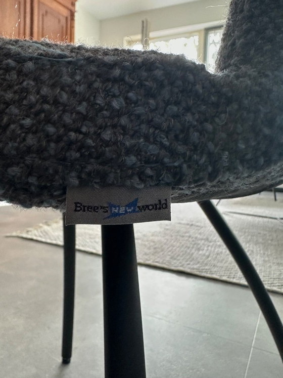Bree’s New World - Steely Dining Table With 5 Matching Rikki Chairs – Bree's New World, Metal, Textile (photo 6 of 6)