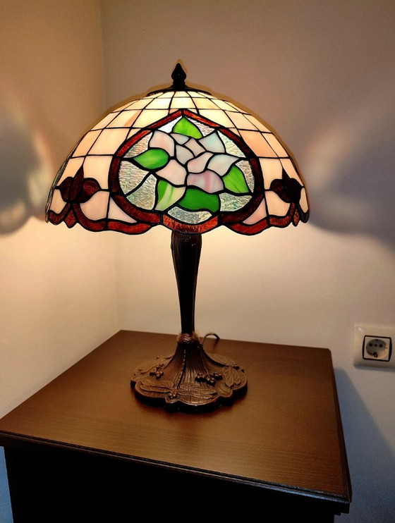 Navidecor Tiffany Lamp – Floral Design – Original Certificate – Table lamps, Crystal (photo 3 of 12)