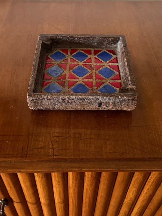 Image 1 of Keramische asbak in space age-stijl uit het midden van de 20e eeuw, Aldo Londi Bitossi, Italië, jaren 70.