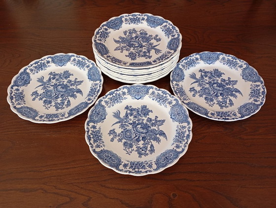 Piatti piani inglesi Ridgway 'Windsor' blu e bianco – Stoviglie, Porcelain (photo 11 of 22)