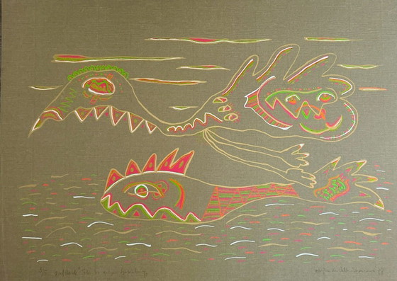 Image 1 of Serigrafía Eddy van der Velden - Ponibo dengan tjekalang