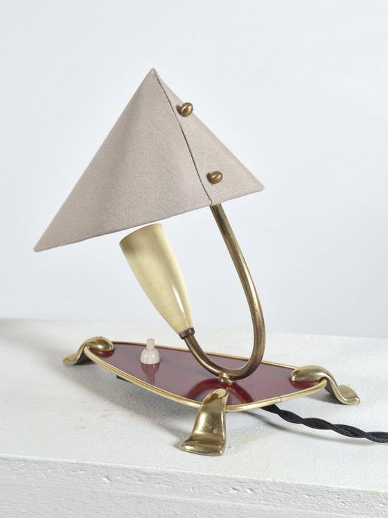 Image 1 of Pair of vintage mid century wall lamps bedside lamps brass 