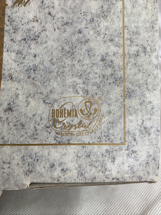 Image 1 of Crystal sugar tray and milk jug set