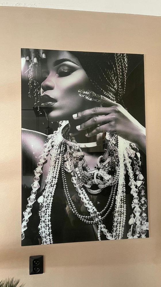 Image 1 of Plexiglass Painting Queen of Africa 120x80 cm