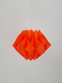 Petite suspension origami orange Zicoli 1970s