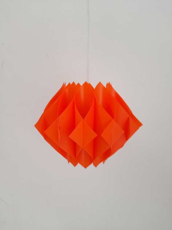Image 1 of Petite suspension origami orange Zicoli 1970s