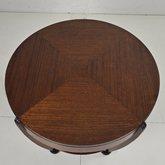 Image 1 of Art Deco oak coffee table – Amsterdam School, Netherlands, 1930s