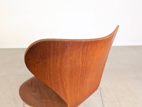 Image 1 of Set van 4 3107 Midcentury stoelen Fritz Hansen Arne Jacobsen Teak
