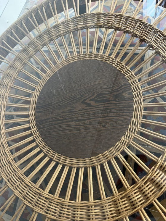 Smoked Glass & Rattan Coffee Table (photo 4 of 11)