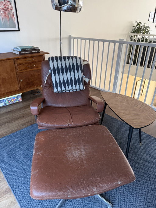 Poltrona King Chair Strässle – fauteuils, Leather, Metal