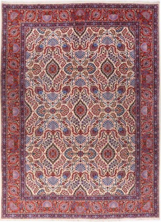 Image 1 of Persian carpet Yazd Sherkat 4.15 x 3.02 Oriental carpet fine No. 70