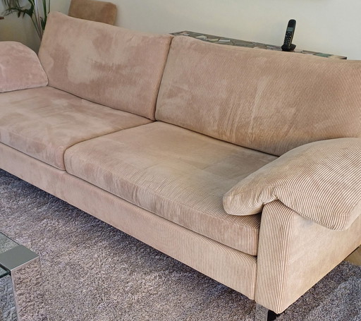 For Sale: Original COR Conseta 3-Seater Sofa, Supplied By Stoutenbeek Upholstered With Light Brown Ribbed Fabric (63% Polyester)
