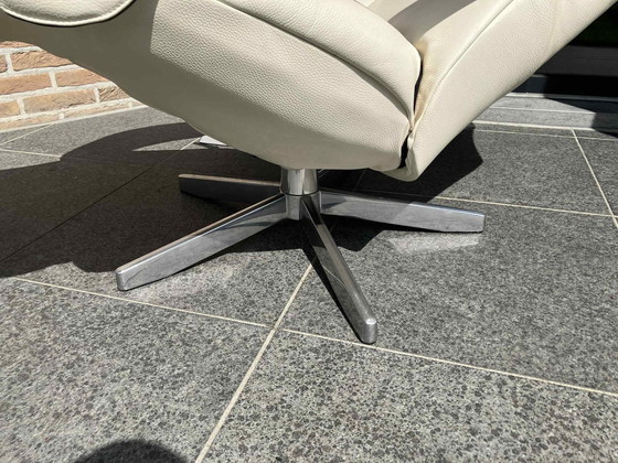 Image 1 of Jori Symphony Pelle beige (bianco crema), Medi, poltrona reclinabile monomovimento