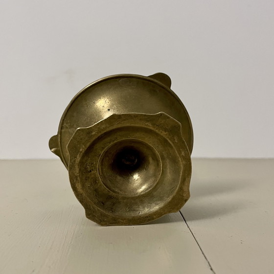 Image 1 of Brass Cherub Ashtray