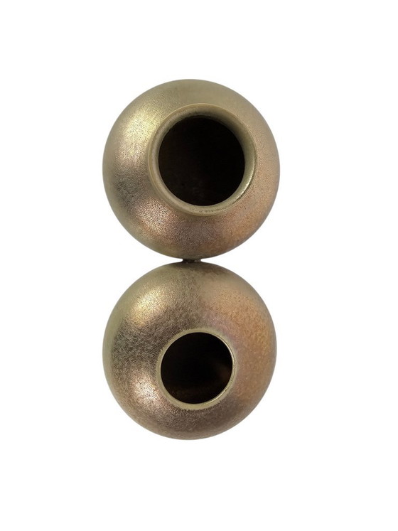 Image 1 of Mobach - design Joke Stroes - gold luster glaze - Holland - 1980s