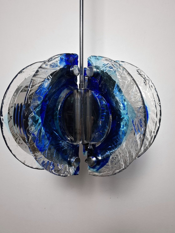 Image 1 of Lampada da sospensione in vetro di murano anni 70s 