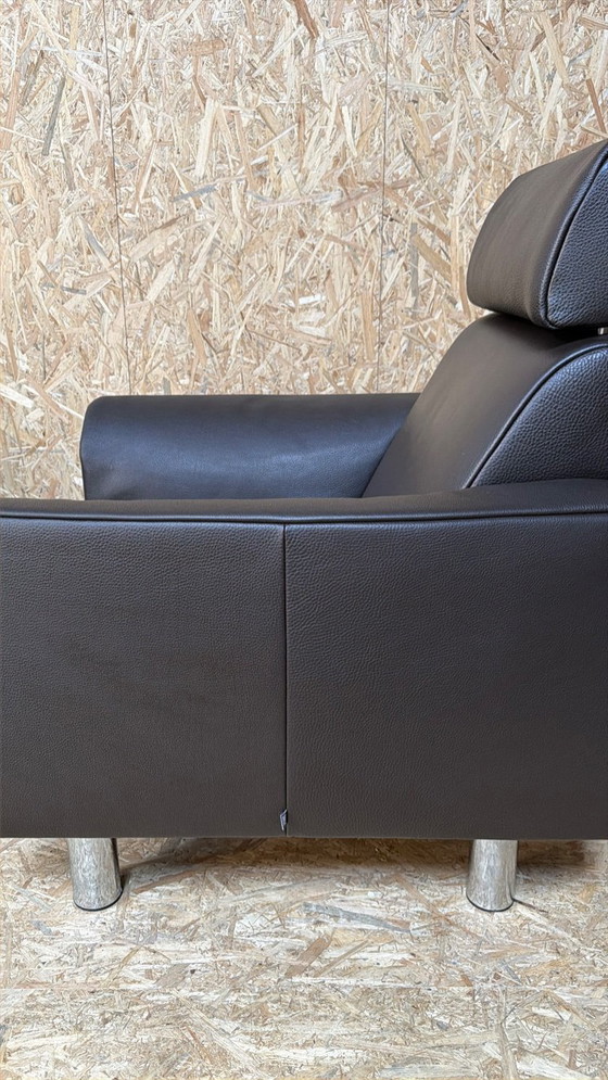 2 Jori-Sessel, bezogen mit braunem Leder – Leather (photo 15 of 17)