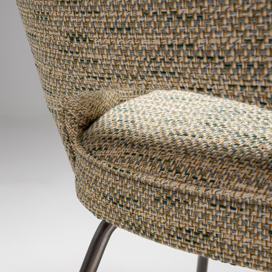 Image 1 of Model 71 Dining Chair in Green-Yellow by Eero Saarinen for Knoll