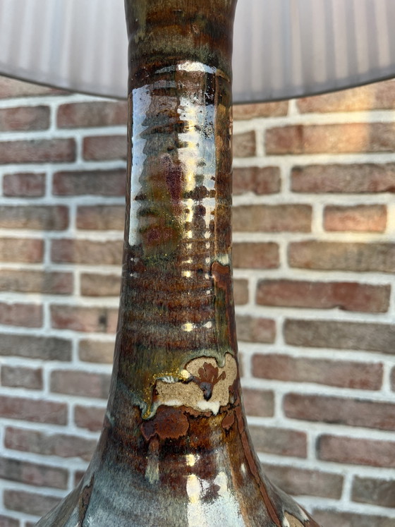 Lampada a forma di vaso in ceramica vintage con decorazioni giapponesi – Lampade da tavolo (photo 5 of 10)