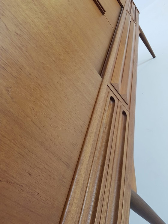 Vintage Wandkast Johannes Andersen Deens Teak Highboard – Wood (photo 10 of 15)