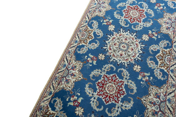 Image 1 of Handgeknoopt Perzisch tapijt - Nain 9La met zijde 380 x 93 cm - Oosters tapijt