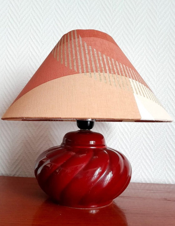 Image 1 of 2x vintage ceramic bedside lamps