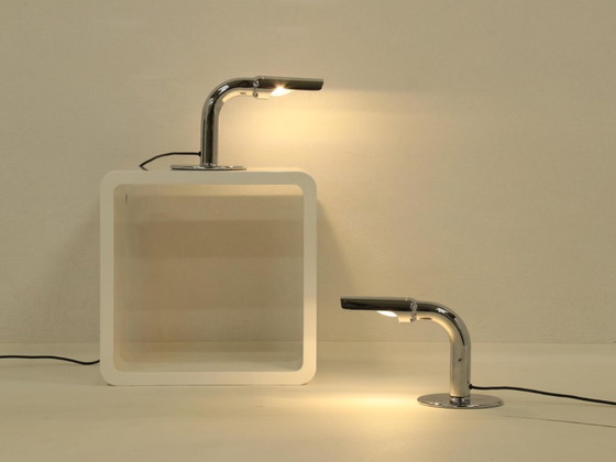 Image 1 of Set di 2 lampade da tavolo modello Gulp di Ingo Maurer, Germania, anni '60