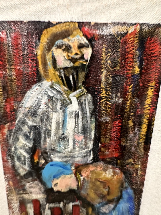 Image 1 of Exclusief Amerikaans Mid-Century Expressionisme | "Curiosity" door Therese Aria (Mercer Island, USA) | Modern Krachtig Abstract