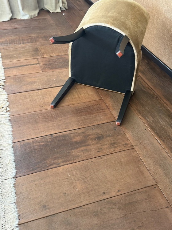 Image 1 of Tavolo da pranzo su misura in legno di macassar abbinato a 8 sedie e tappeto iraniano coordinato.