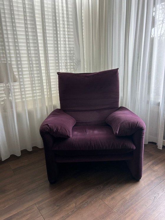 Image 1 of Cassina Maralunga 3-seater sofa + armchair