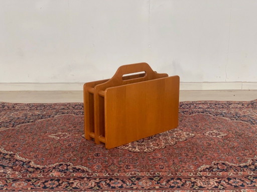 Teak / Zeitungsständer / Zeitschriftenhalter / Ablage / Vintage