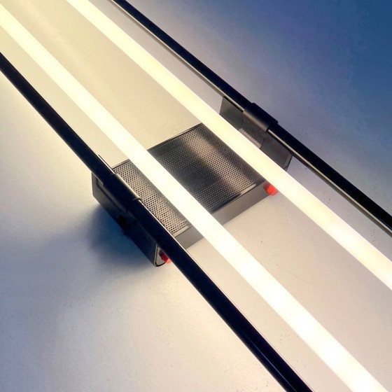 Image 1 of Black Neon Wall Lamp by Gian N. Gigante for Zerbetto, 1980s