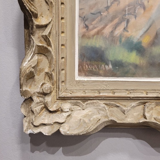 Image 1 of Pintura al pastel “Viñedo en la Provenza”, Escuela Francesa, p. s. XX – Francia